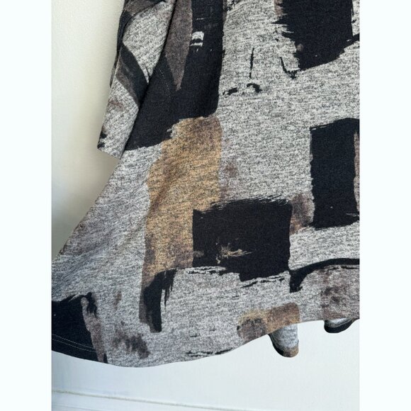 IC by Connie K Women’s Small Sweater Abstract Brushstroke Bell Sleeve Artsy Fall - Picture 6 of 12